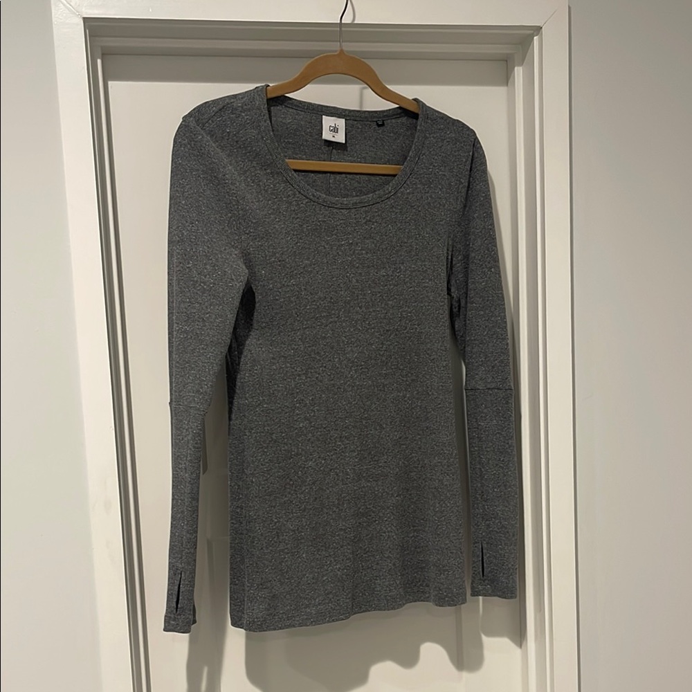 CAbi Gray Long Sleeve Tee